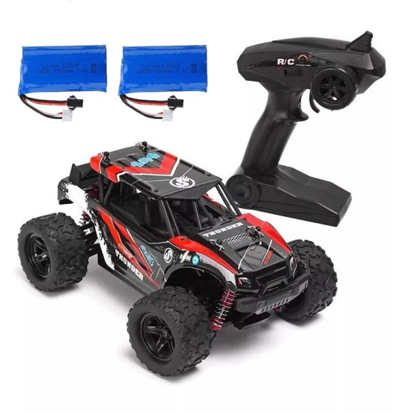 RC terrängbil röd