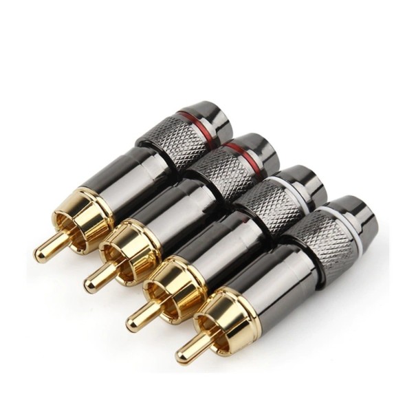 RCA-liitin 8 kpl. 1