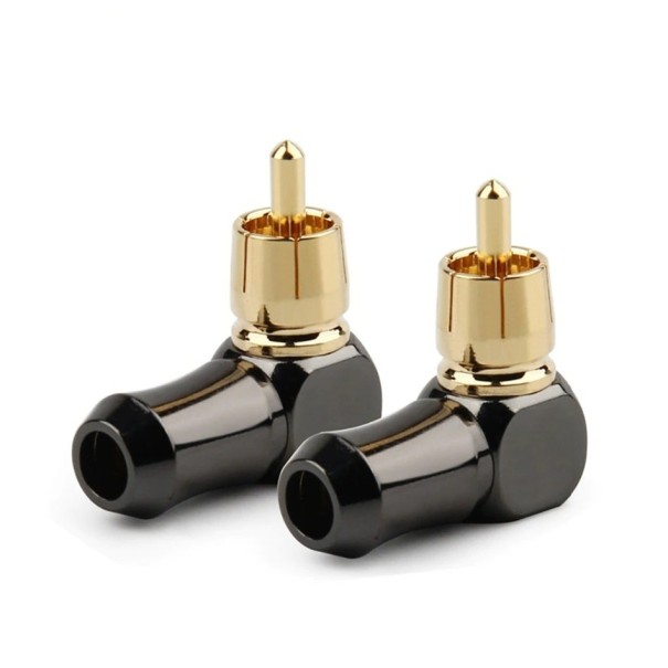 RCA-Stecker-Eckanschluss 6 Stück