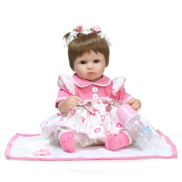 Realistická bábika dievčatko 41 cm 1