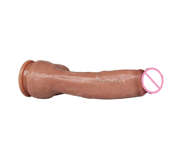Realistisk dildo lavet af medicinsk silikone Silikonedildo med sugekop 14 x 3,5 cm 1