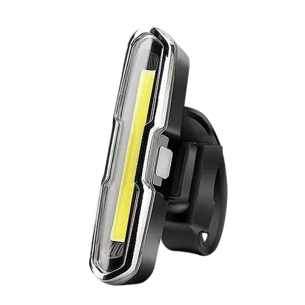 Rear Bicycle Light 12 x 4 x 8.5 cm USB Rechargeable 500 mAh IPX5 Waterproof 110 lm 5 Lighting Modes 10 Hours Battery Life 45° Rotatable Safety Bicycle Light white