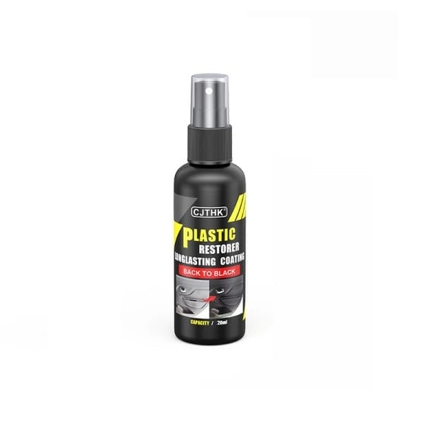 Reavivador y limpiador de plásticos y cuero 20 ml con esponja Cosmética para el coche Restauración de plásticos y cuero Cuidado del salpicadero 1