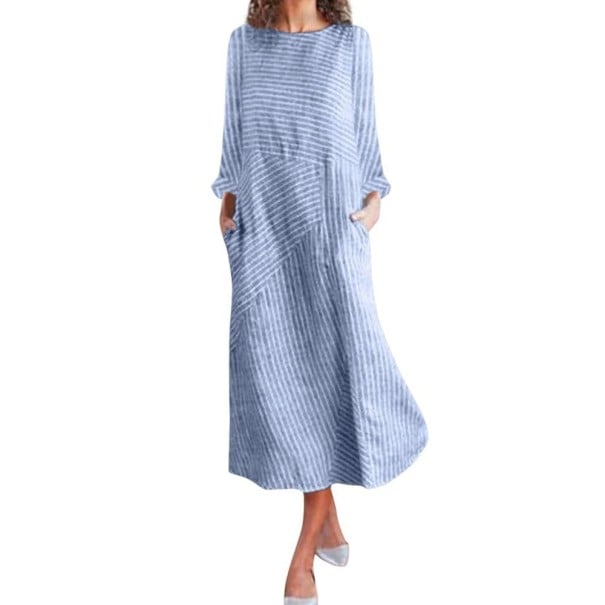 Rebecca gestreepte jurk M 7
