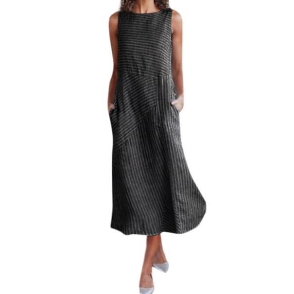 Rebecca gestreiftes Kleid L 1