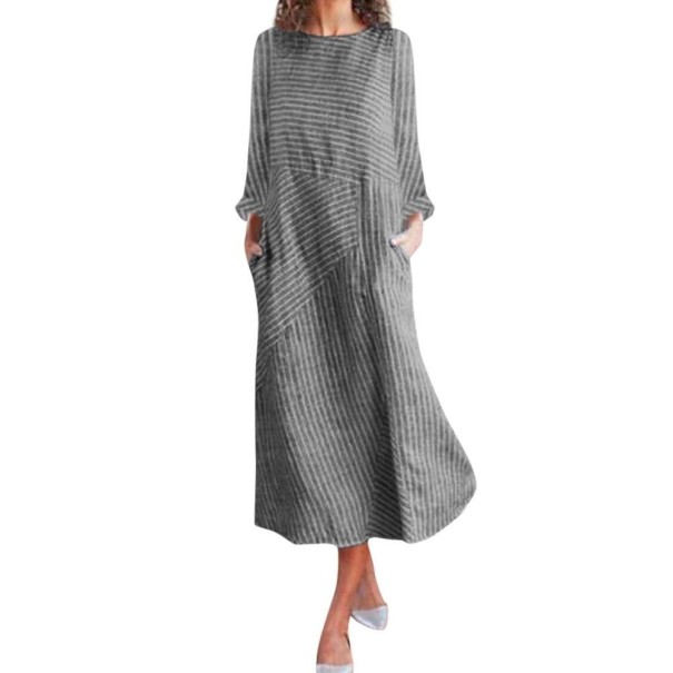 Rebecca stribet kjole S 6