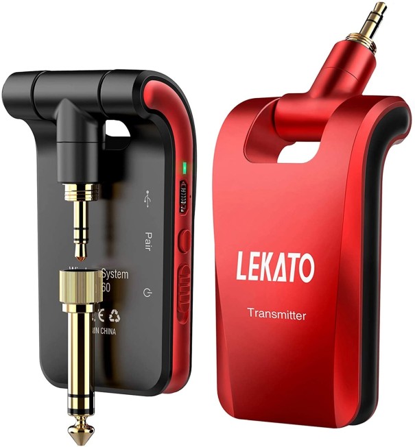 Récepteur et émetteur audio Bluetooth K2682 rouge