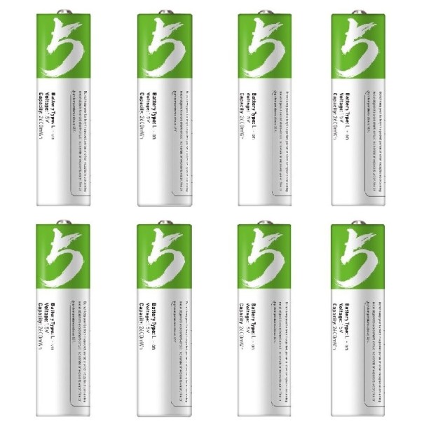 Rechargeable AA Batteries 8 pcs 1