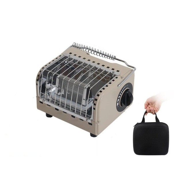 Réchaud à gaz portable 18 x 16 x 13 cm 1200 W Chauffage de camping avec régulation de température et surface pliable 1