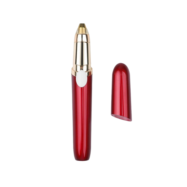 Recortador de cejas eléctrico rojo