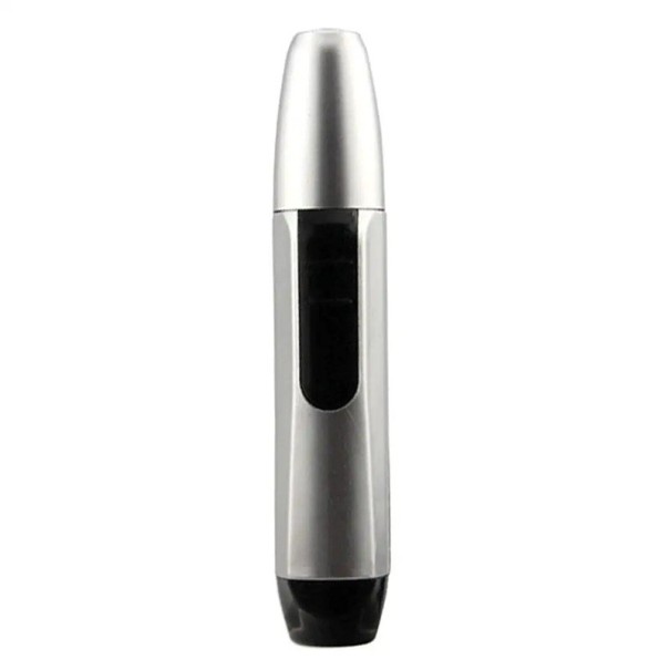 Recortador de vello nasal eléctrico portátil de acero inoxidable, recargable por USB, indicador de carga, recortador de cejas, orejas y nariz, cuchillas duraderas. 1