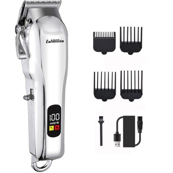Recortadora de pelo profesional para mascotas, potente cortadora de pelo eléctrica, recortadora ajustable para perros y gatos, motor silencioso 1