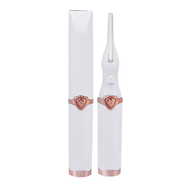 Recourbe-cils électrique 14 x 2 x 2 cm avec contrôle intelligent de la température Outil de coiffage des cils Matériau ABS Recourbe-cils longue durée blanc
