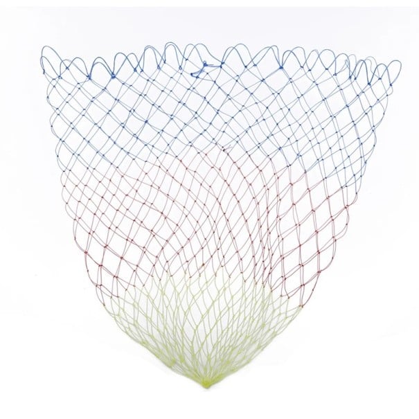 Red de pesca plegable de nailon de 50 x 50 cm y 65 cm de profundidad, con forma de diamante de colores, trampa para peces, camarones, cangrejos 1