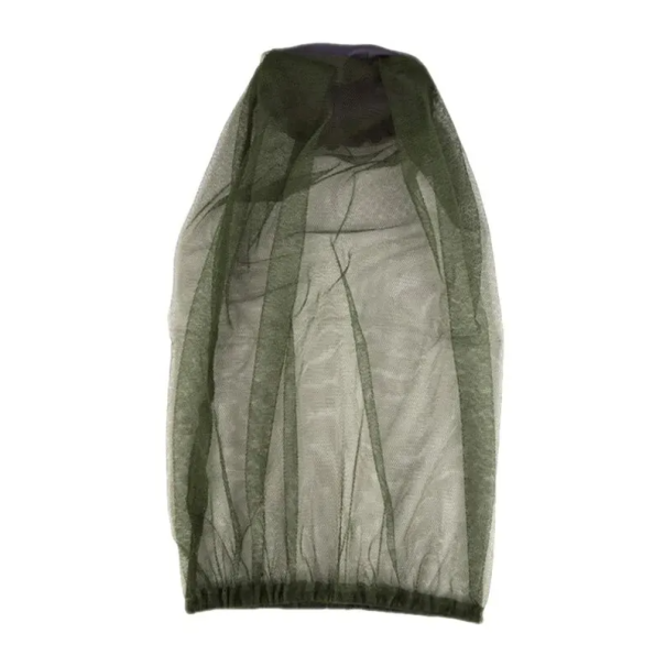 Rede contra insetos para a cabeça e pescoço 45x33 cm Mosquiteiro protetor Tecido leve e respirável Acampamento Pesca Caminhadas Trabalho na natureza verde