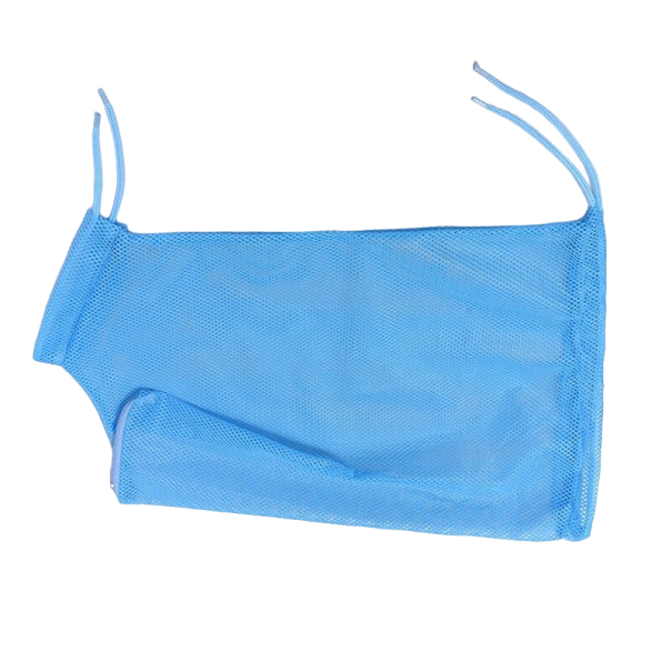 Rede para banho de gatos azul