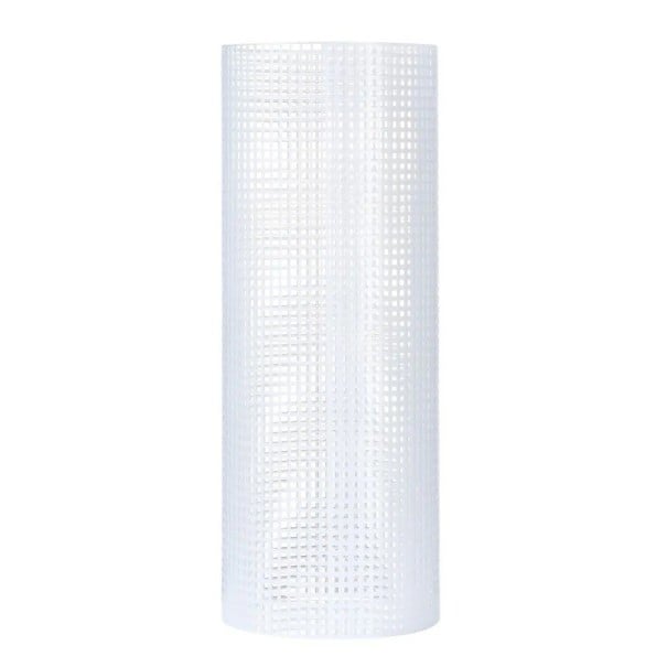Rede plástica para trabalhos manuais e bricolage 33x50 cm Grande rede resistente para croché Fabricação de tapetes Sacos Fios Materiais de artesanato branco