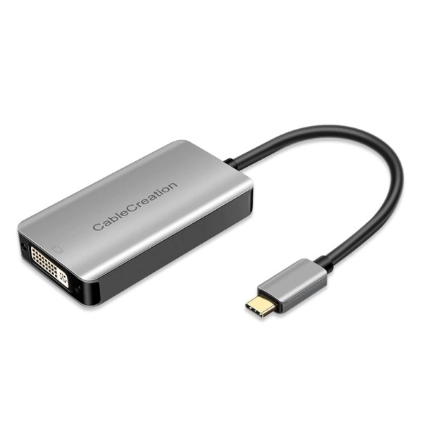 Redução USB-C para Dual Link DVI ativa M/F 1