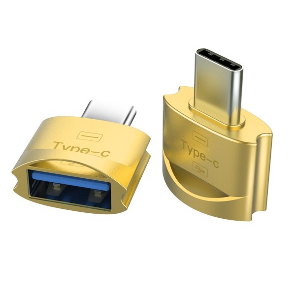Redução USB-C para USB 2.0 K10 dourado