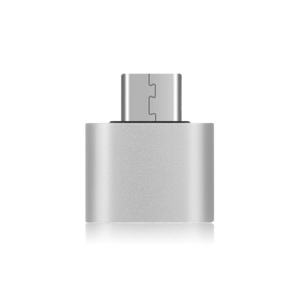 Redução USB-C para USB 3.0 prateado