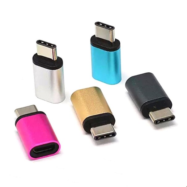 Reducere USB-C la Micro USB K118 roz închis