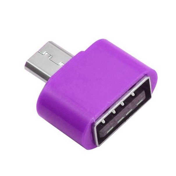 Réducteur Micro USB vers USB K58 violet