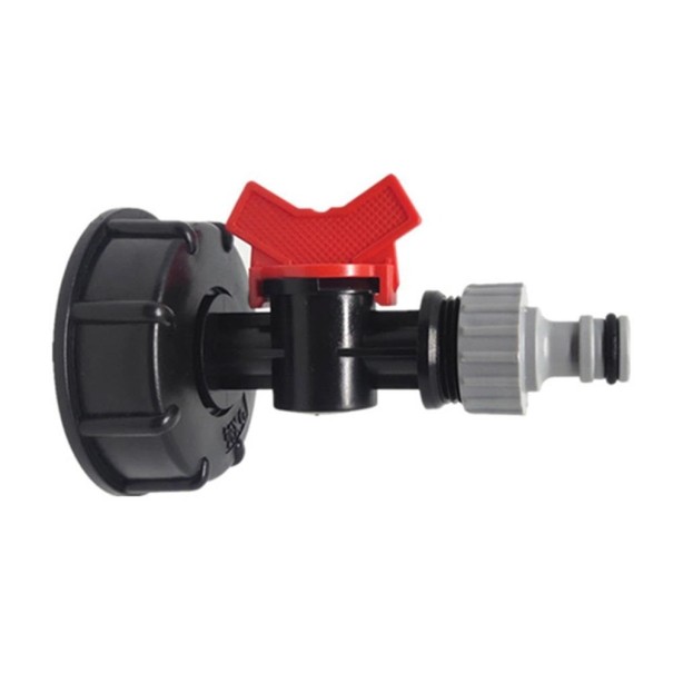 Reductor ajustable para tanque IBC rojo