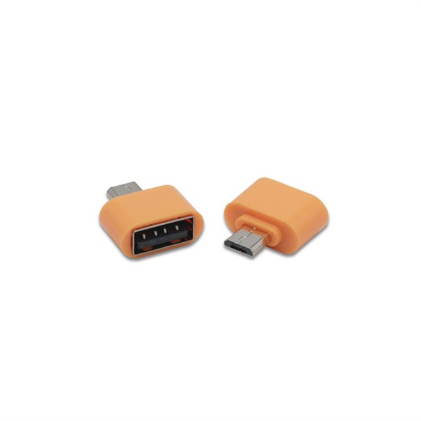 Redukce Micro USB na USB K59 tmavě žlutá