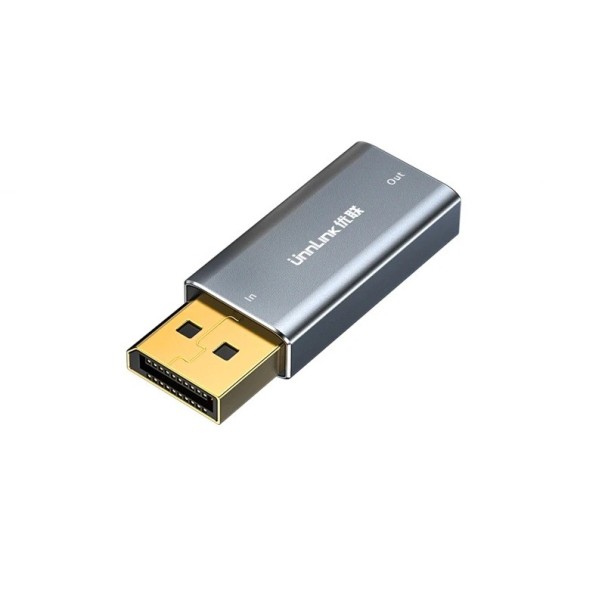 Redukcia DisplayPort samec na HDMI samica 4K 60Hz Zliatina Adaptér DP na HDMI Prevodník PC Notebook Monitor TV Plug &amp; Play Odolné prevedenie 1