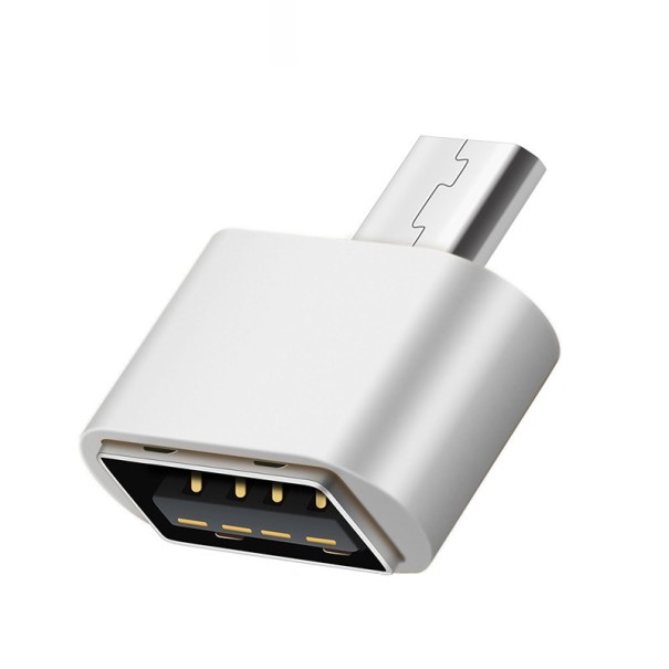 Redukcia Micro USB na USB 2.0 5 ks strieborná