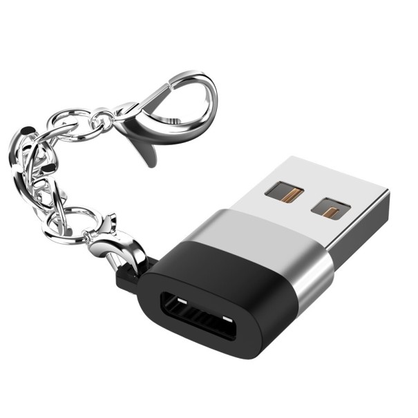 Redukcia USB 2.0 na USB-C strieborná