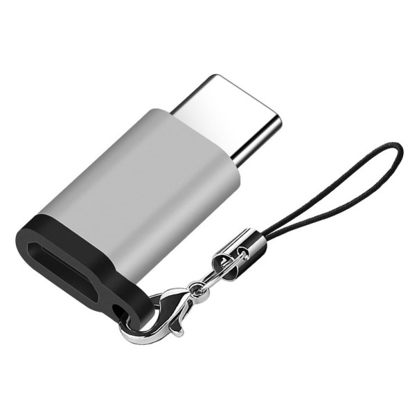 Redukcia USB-C / Micro USB strieborná 2