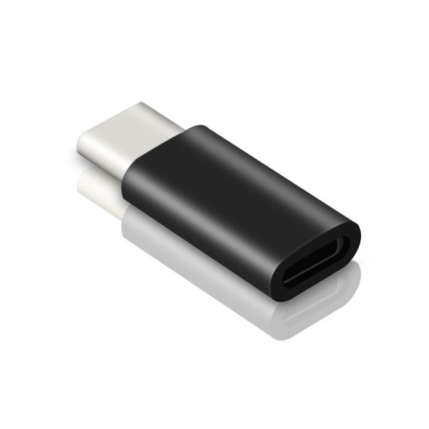 Redukcia USB-C na Lightning čierna