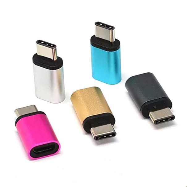 Redukcja USB-C do Micro USB K118 srebrny