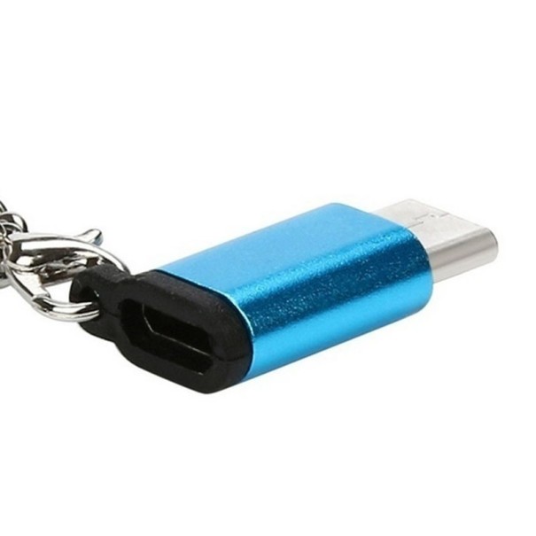 Redukcja z USB-C na Micro USB K125 niebieski