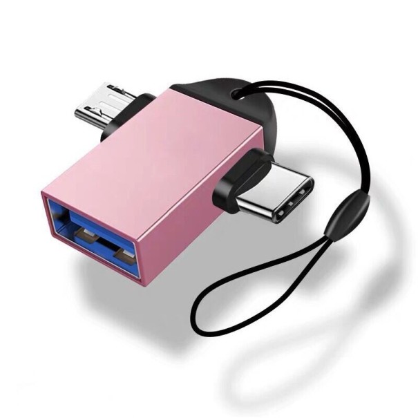 Reduzierung von USB-C / Micro USB auf USB 3.0 rosa 1