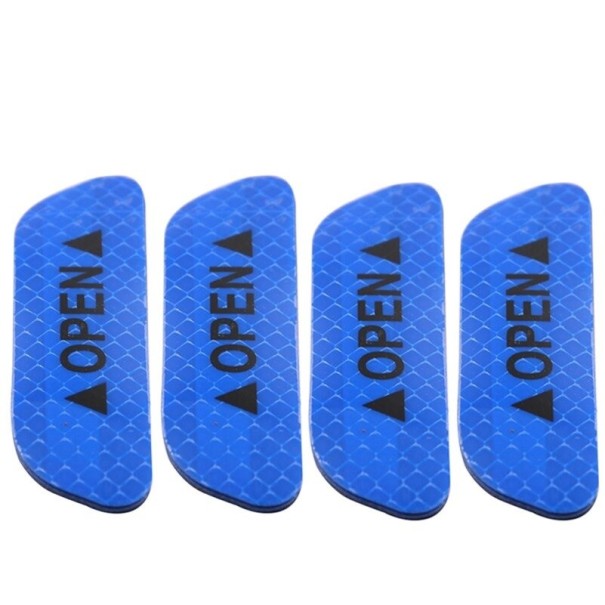 Reflecterende autostickers 4 stuks blauw