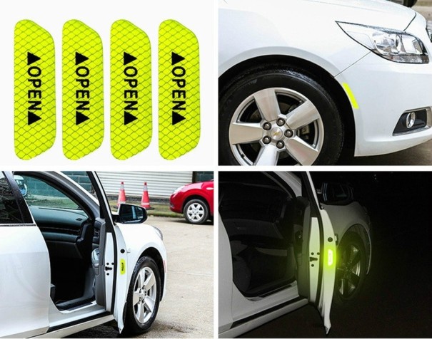 Reflecterende autostickers 4 stuks