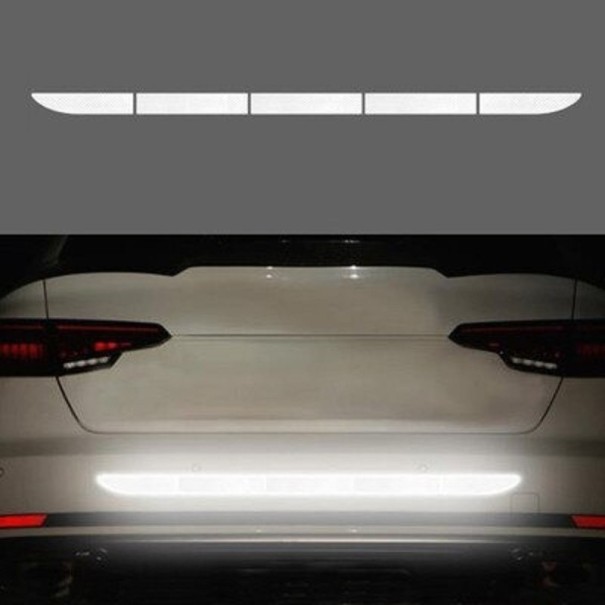 Reflecterende autostickers 5 stuks wit