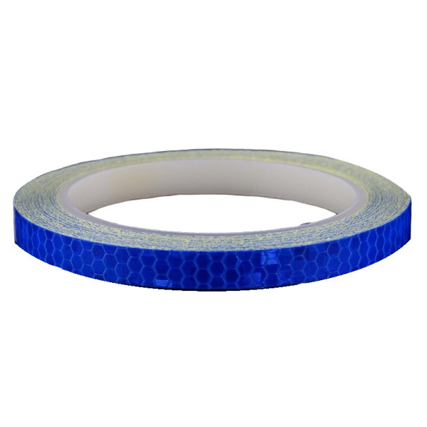 Reflekterende cykeltape blå