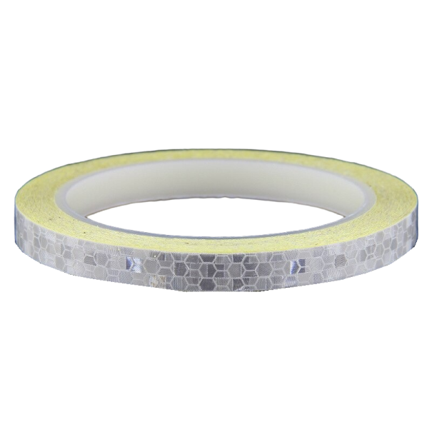 Reflekterende cykeltape sølv