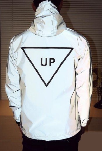 Reflektierende Frühlingsjacke für Herren UP – Grau XS