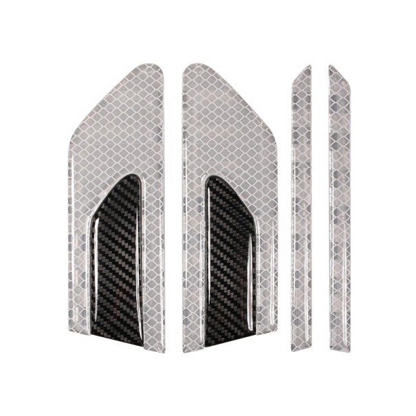 Reflektierender Autoaufkleber 2 Stk grau