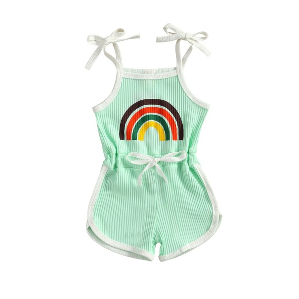 Regenbogen-Jumpsuit für Mädchen hellgrün 18-24 Monate