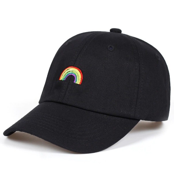 Regenboog pet zwart