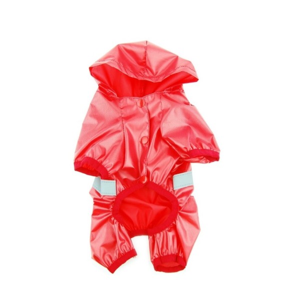 Regenjas voor honden rood M