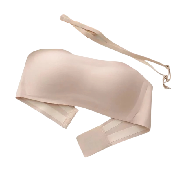 Reggiseno adesivo con forte supporto Reggiseno senza cuciture Reggiseno con spalline removibili color carne L