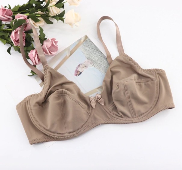 Reggiseno da donna con fiocchetto marrone 95F