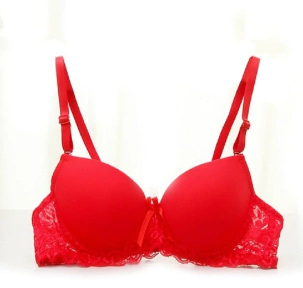 Reggiseno da donna con pizzo J792 rosso 80B
