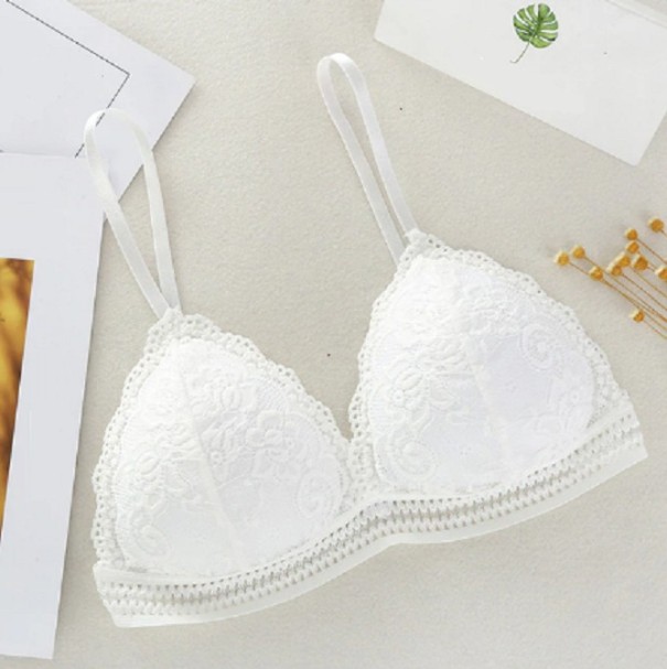 Reggiseno da donna con pizzo Monica bianco